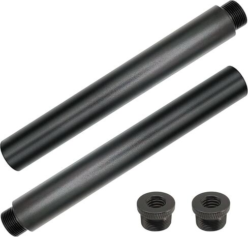 Mic Stand Extension Tube with 3/8" to 5/8" Microphone Extension Pipe Adapter for Mic Booms,Arm Stand 2 Pack in Saudi Arabia