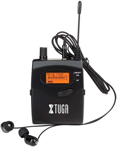 XTUGA RW2080 Rocket Audio Whole Metal Wireless in Ear Monitor System 2 Channel 4 Bodypacks Monitoring with in Earphone Wireless Type Used for Stage or Studio (Frequency 902-928mhz) in Saudi Arabia