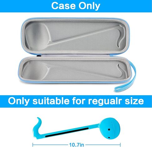 حافظة متوافقة مع Otamatone [الإصدار الإنجليزي] آلة موسيقية إلكترونية يابانية محمولة، حامل تخزين ألعاب الموسيقى الآلية لـ Otamatone حجم عادي (صندوق فقط) (أسود) in Kuwait