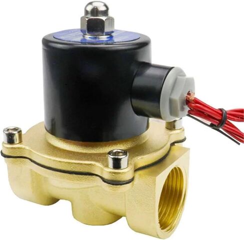 Normally Closed Solenoid Valve 24V 12V 220V 110V Brass Water/Gas Solenoids Valves 1Pcs(110VAC_EPDM-SEAL) in Saudi Arabia