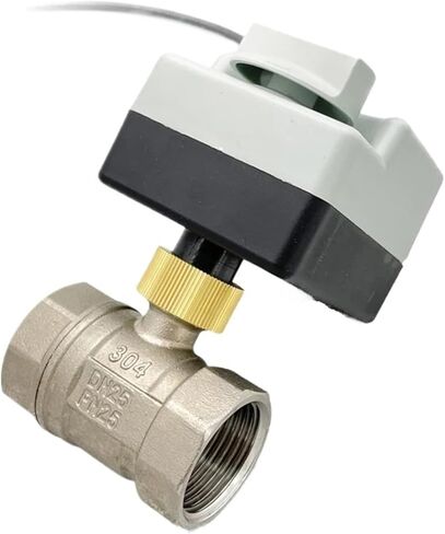 Stainless Steel 1/2 3/4 1 Inch Motorized Ball Valve Three Wire Two Point Control With Manual Switch 1Pcs(1/2",12V-24V) in Saudi Arabia