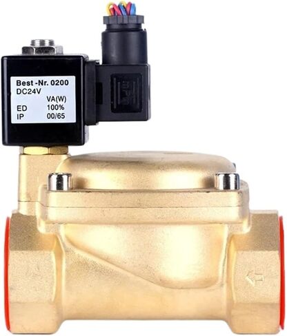2 Way Normally Closed 2inch Electric Solenoid Valve Brass DN50 12V 24V 110V 1Pcs(0 927700-NBR,120VAC) in Saudi Arabia