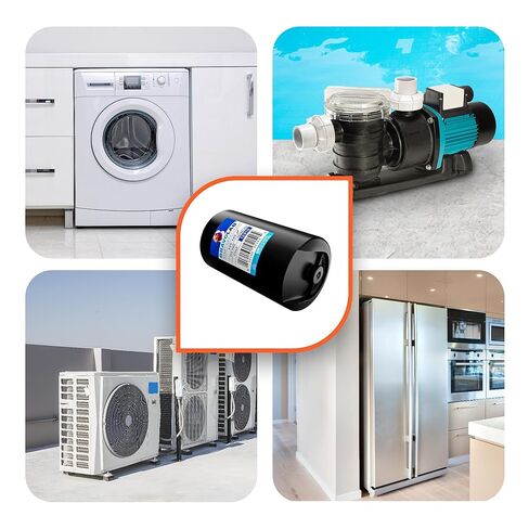مكثف بدء عالمي CD 60 للمحركات الكهربائية من 400-480 فائق التوهج MFD، 110 فولت تيار متردد، 50/60 هرتز in Saudi Arabia