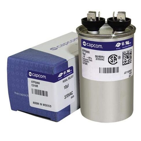 97F5066 10 uf MFD 370 Volt VAC - Replacement Round Run Capacitor in Saudi Arabia