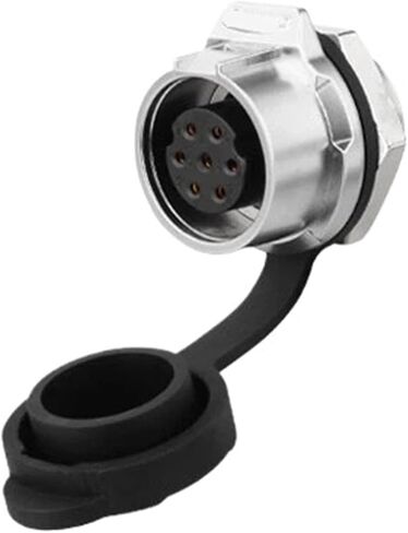 7-pin M16 size power signal circular connector female outdoor waterproof in Saudi Arabia