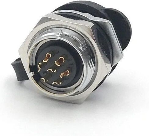 7-pin M16 size power signal circular connector female outdoor waterproof in Saudi Arabia