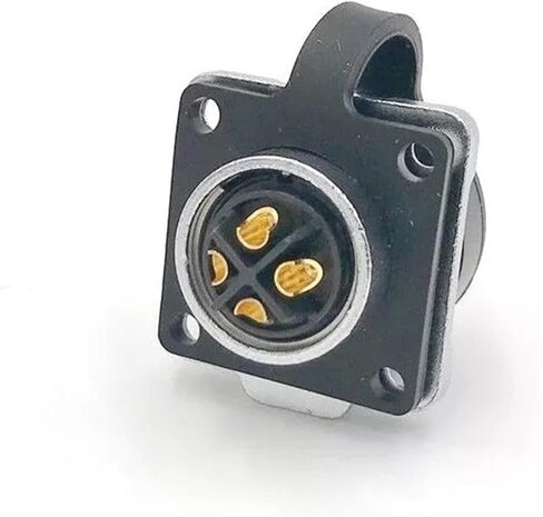 4 pin power circular connector male socket outdoor waterproof IP67 metal housing in Saudi Arabia