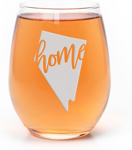 Nevada State Stemless Wine Glass - Nevada Gift, Fan Gift, Las Vegas Decor - 1 Glass in Saudi Arabia