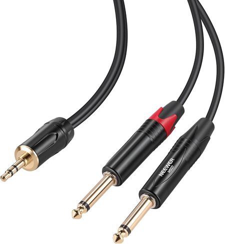 كابل NEEWER 3.5 مم إلى XLR، محول سلك صوت 10 أقدام ذكر إلى ذكر مع موصل AUX TRS 1/8 بوصة للهاتف اللوحي والكمبيوتر المحمول ومسجل الصوت ومشغل MP3 ومكبر الصوت Preamp، وليس لاستخدام الميكروفون، MS023 in Kuwait