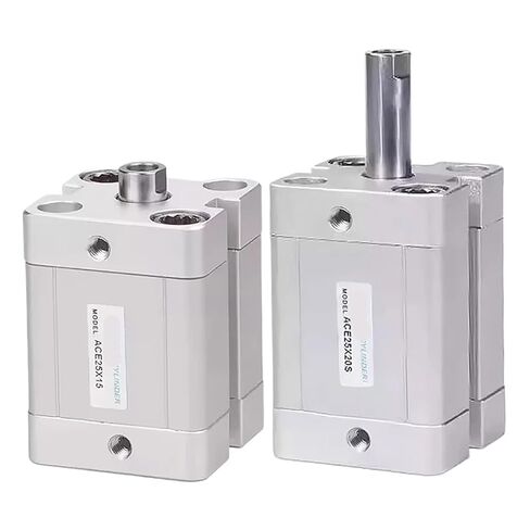 1pcs Small Compact Pneumatic Cylinder 12/16/20/25/32/40/50/63-10 15 20 25 50 100 150-S Female Thread Magnet Double Action(Stroke 5mm-S,Bore 20mm) in Saudi Arabia