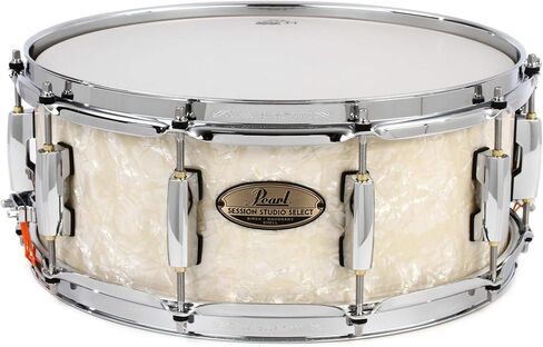 Pearl Session Studio Select Snare Drum - 14 Inches X 5.5 Inches Nicotine White Marine Pearl in Saudi Arabia