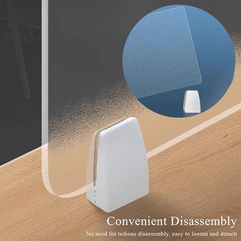 Portable Acrylic Privacy Screen - Freestanding Desk Divider Panel for Home & Office Workstations - Visual Distractions Control (60x50cm, Frosted Finish) in Saudi Arabia