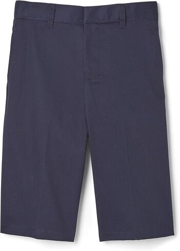 French Toast Girls Adjustable Waist Flat Front Shorts, Uniform Navy, 12 Husky in Saudi Arabia