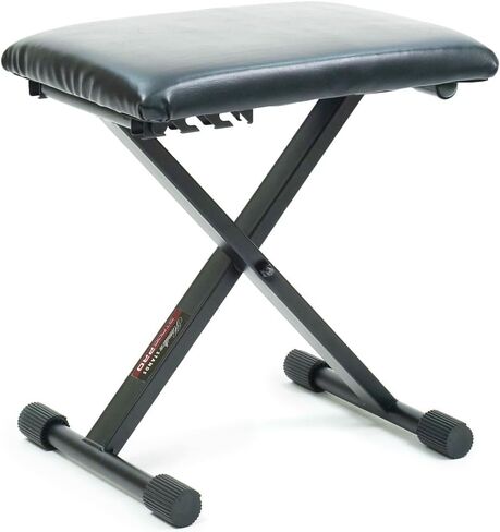Hamilton KB505K Adjustable Piano Bench – 3-Stage Height, Foldable with Padded Seat & Non-Slip Feet – Ideal for Students, Home Practice & Music Class in Saudi Arabia