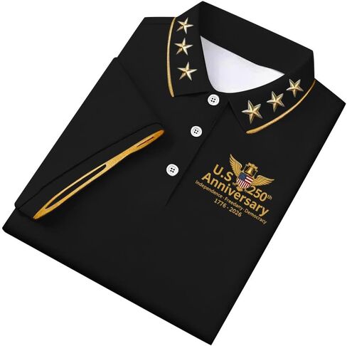250 Anniversary USA Shirt Men's The United States Print Polo Shirts US Flag 1776-2026 Patriotic Tee Tops in Saudi Arabia
