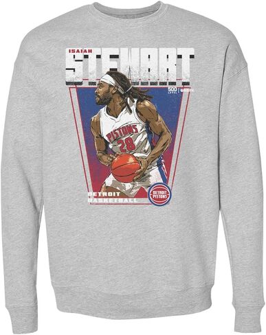 500 LEVEL Isaiah Stewart Detroit Pistons Premiere Crewneck Sweatshirt in Saudi Arabia