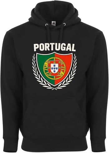 Portugal Flag Pullover Hoodie for Adults – Unisex Soccer Fan Apparel in Saudi Arabia