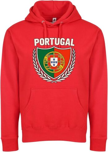 Portugal Flag Pullover Hoodie for Adults – Unisex Soccer Fan Apparel in Saudi Arabia