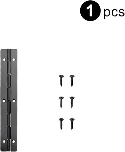 8 Inch Long Hinge Box Continuous Hinge 270 Degree Piano Hinges for Cabinet Wooden Box Cupboard Furniture Hardware Parts 2Pcs(Black 200mm 1pcs) in Saudi Arabia