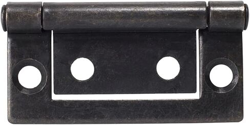 2 Inch Iron Furniture Mortise Hinge for Cabinet Door with Free Screws 135 Degree Open Antique Copper 1Pcs(Nickel 4ps) in Saudi Arabia
