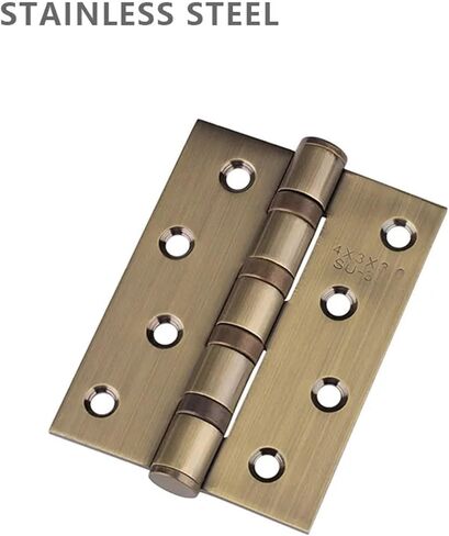 Brushed Nickel and Bronze Color Stainless Steel 4 Inch House Door Hinge Open 270 Degree Hinge with Screws 1Pcs(Brushed Bronze) in Saudi Arabia