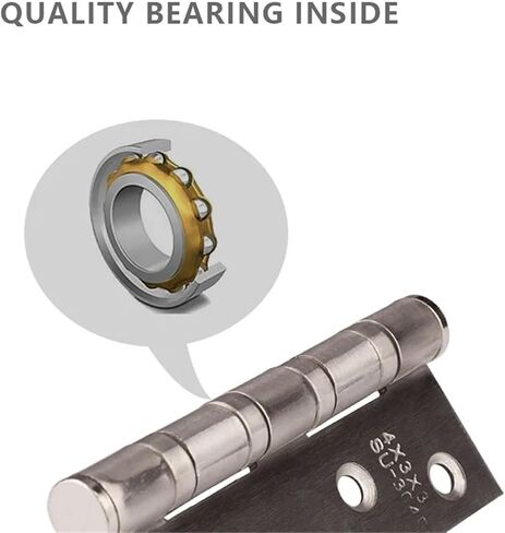 Brushed Nickel and Bronze Color Stainless Steel 4 Inch House Door Hinge Open 270 Degree Hinge with Screws 1Pcs(Brushed Bronze) in Saudi Arabia