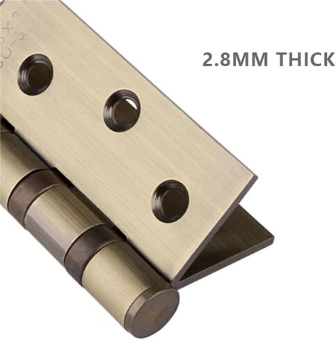 Brushed Nickel and Bronze Color Stainless Steel 4 Inch House Door Hinge Open 270 Degree Hinge with Screws 1Pcs(Brushed Bronze) in Saudi Arabia