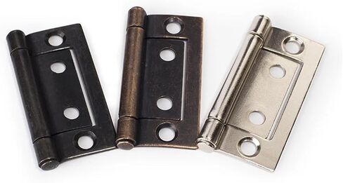 2 Inch Iron Furniture Mortise Hinge for Cabinet Door with Free Screws 135 Degree Open Antique Copper 1Pcs(Copper 4ps) in Saudi Arabia