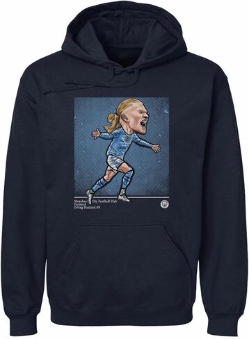 500 LEVEL Erling Haaland Manchester City Men's Hoodie Sweatshirt - Erling Haaland Manchester City Cartoon in Saudi Arabia