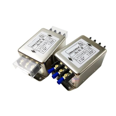 مرشح الطاقة 220V10A مزدوج المرحلة محطة كتلة دليل السكك الحديدية نوع CW4L2-6A/10A-R (نوع السكك الحديدية دليل 6A) in Kuwait