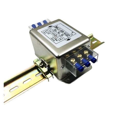 مرشح الطاقة 220V10A مزدوج المرحلة محطة كتلة دليل السكك الحديدية نوع CW4L2-6A/10A-R (نوع السكك الحديدية دليل 6A) in Kuwait