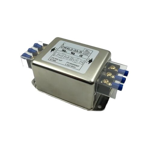 مرشح الطاقة 220V10A مزدوج المرحلة محطة كتلة دليل السكك الحديدية نوع CW4L2-6A/10A-R (نوع السكك الحديدية دليل 6A) in Kuwait