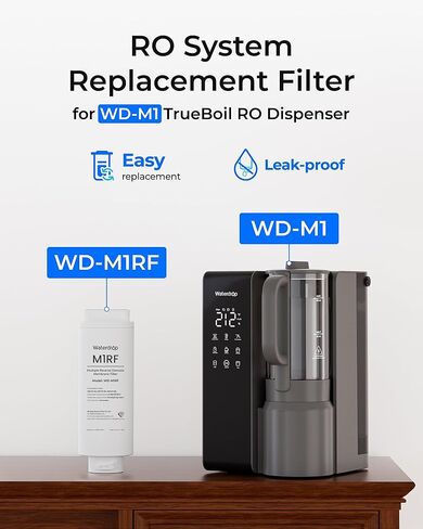 فلتر Waterdrop M1RF، بديل لنظام التناضح العكسي لسطح الطاولة Waterdrop M1، عمر 12 شهرًا in Saudi Arabia