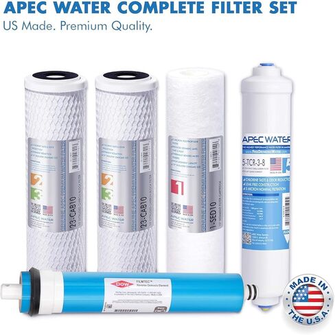 APEC Water Systems Ultimate RO-Hi Top Tier، معتمد عالي الإخراج، تدفق سريع، نظام تصفية مياه الشرب بالتناضح العكسي الآمن للغاية in Kuwait