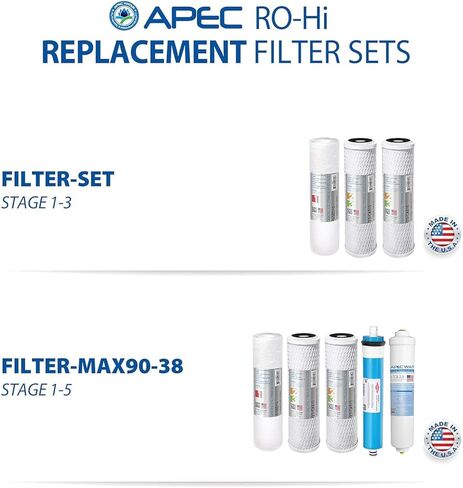 APEC Water Systems Ultimate RO-Hi Top Tier، معتمد عالي الإخراج، تدفق سريع، نظام تصفية مياه الشرب بالتناضح العكسي الآمن للغاية in Kuwait