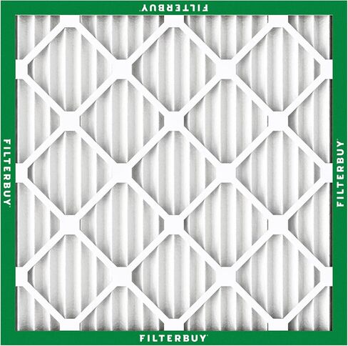 Filterbuy 17.5x17.5x1 فلتر هواء MERV 8 أساسي للدفاع عن الغبار والحساسية (5 عبوات)، استبدال مرشحات فرن HVAC AC المطوية بالكهرباء الساكنة (الحجم الفعلي: 17.50 × 17.50 × 0.75) in Saudi Arabia