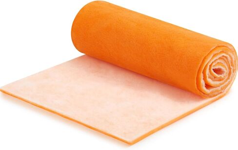 Hahafelt 1 In x 25 In x 10 Ft Air Vent Filters Roll DIY Cut to Size Air Filter material Roll Orange and White Polyester Air Filter Media for HVAC Furnace Aquarium Window Floor Vent in Saudi Arabia