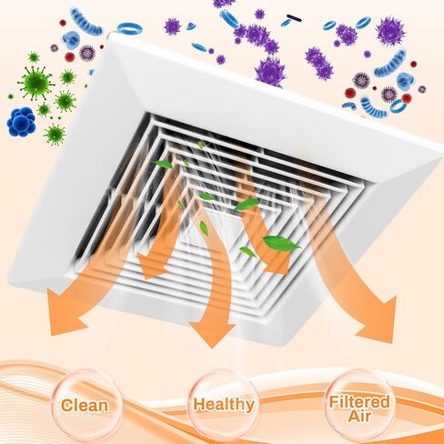 Hahafelt 1 In x 25 In x 10 Ft Air Vent Filters Roll DIY Cut to Size Air Filter material Roll Orange and White Polyester Air Filter Media for HVAC Furnace Aquarium Window Floor Vent in Saudi Arabia