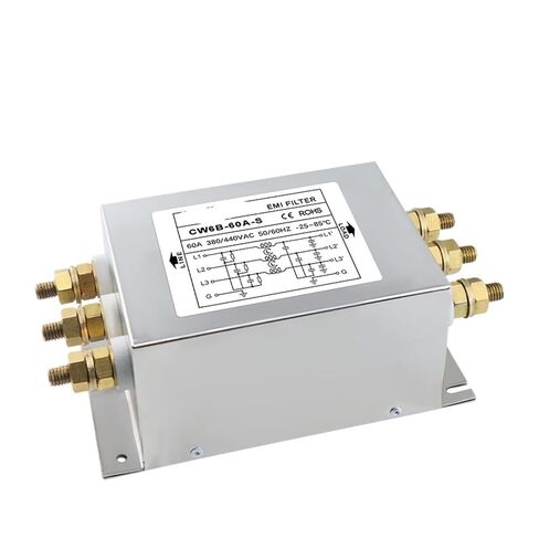 Three-Phase Three-Wire AC 380V Inverter servo Motor Power Supply Filter CW6B-/60/80/120A-S Bolt Type(CW6B-120A-S) in Kuwait