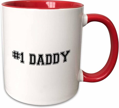 3dRose #1 Daddy Mug, 11 oz, Black in Saudi Arabia