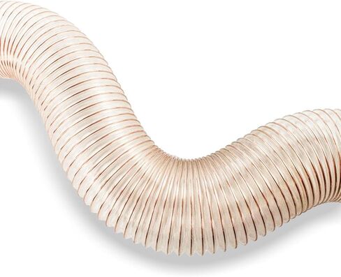 PU Polyurethane Ducting Flexible Hose Inner Diameter 110MM Air Duct with Copper-Plated Steel Wire, 1 Meter, Ideal for Woodworking,Wall Thickness 0.93mm in Kuwait