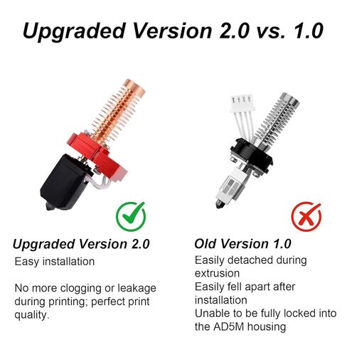 Ceramic Hotend Kit for Flashforge Adventurer 5M/5M Pro, High Temperature Resistance Hotend Kit Nozzle with Wrench for Flashforge 3D Printer Accessories in Saudi Arabia