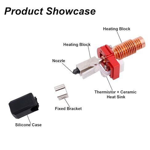 Ceramic Hotend Kit for Flashforge Adventurer 5M/5M Pro, High Temperature Resistance Hotend Kit Nozzle with Wrench for Flashforge 3D Printer Accessories in Saudi Arabia