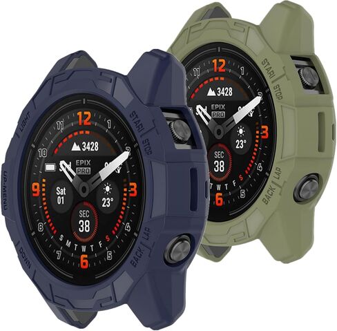 حافظات Muovrto لهاتف Garmin epix Pro (Gen 2) 47 مم، غطاء حماية ناعم لهاتف Garmin Fenix ​​7/Fenix ​​7 Pro in Kuwait