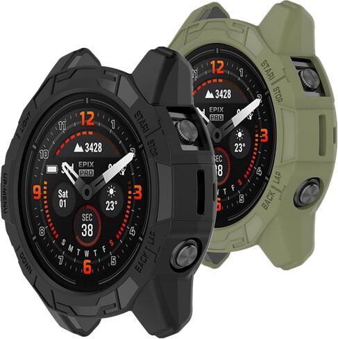 Muovrto Cases for Garmin epix Pro (Gen 2) 47mm,Soft Protector Protective Case Cover for Garmin Fenix 7/Fenix 7 Pro in Saudi Arabia