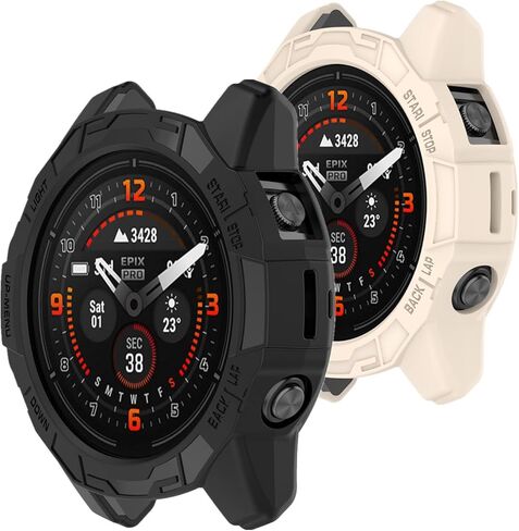 Muovrto Cases for Garmin epix Pro (Gen 2) 47mm,Soft Protector Protective Case Cover for Garmin Fenix 7/Fenix 7 Pro in Saudi Arabia