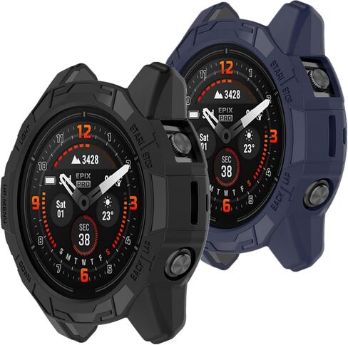 Muovrto Cases for Garmin epix Pro (Gen 2) 47mm,Soft Protector Protective Case Cover for Garmin Fenix 7/Fenix 7 Pro in Saudi Arabia