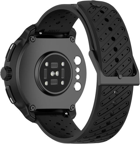 MOTONG متوافق مع حزام بديل Suunto Race 2 - حزام معصم من السيليكون البديل 22 مم متوافق مع Suunto Race 2 / Run/Race S (أسود) in Kuwait