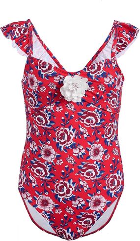 Janie and Jack Women's Rosette Floral Onepiece Swim (Toddler/Little Kid/Big Kid) in Saudi Arabia