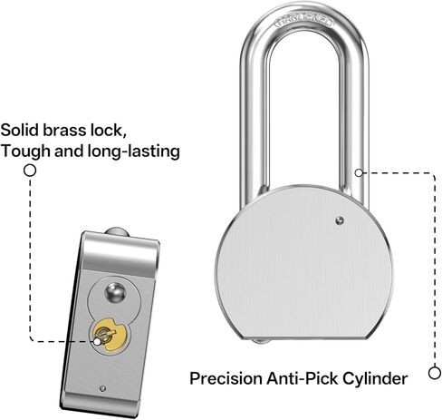 4 Pack 2.5 Inch(65mm) Heavy Duty Solid Steel Keyed Alike Padlocks,Chrome Plated Long Hardened Steel Shackle High Security Padlock for Gates,Storage,Toolboxes in Saudi Arabia